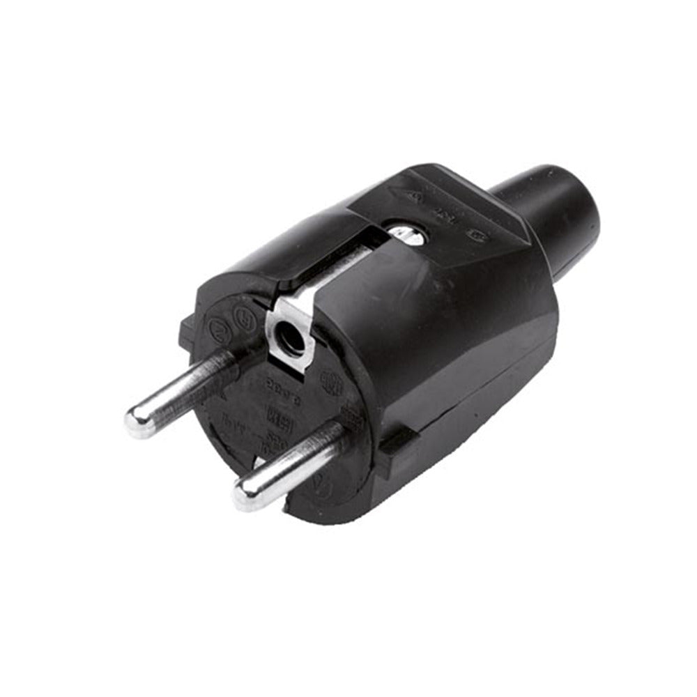 Scanpart E518 Plug and Rubber 10/16A Black
