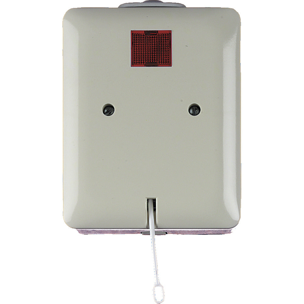 Scanpart Single Shower Pull Switch - 16 A - Grey - CE Approved