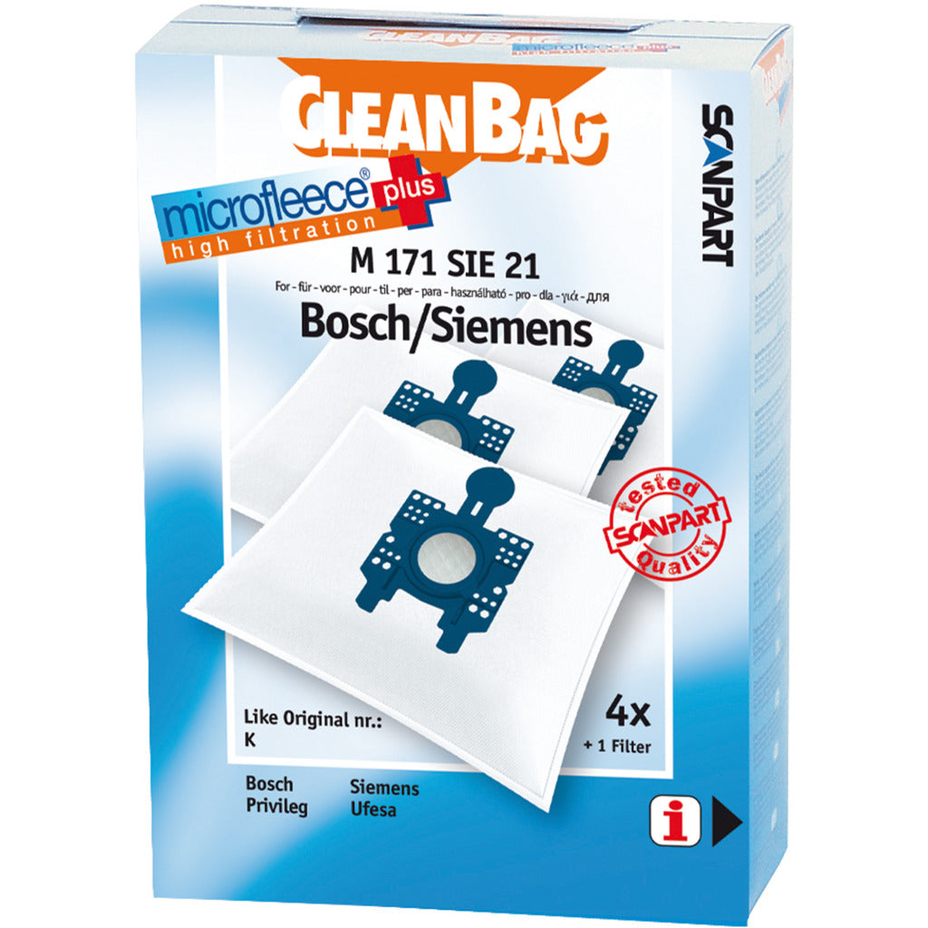 Scanpart Microfleece Dust Bag B/s K - Pack of 4 M171sie21