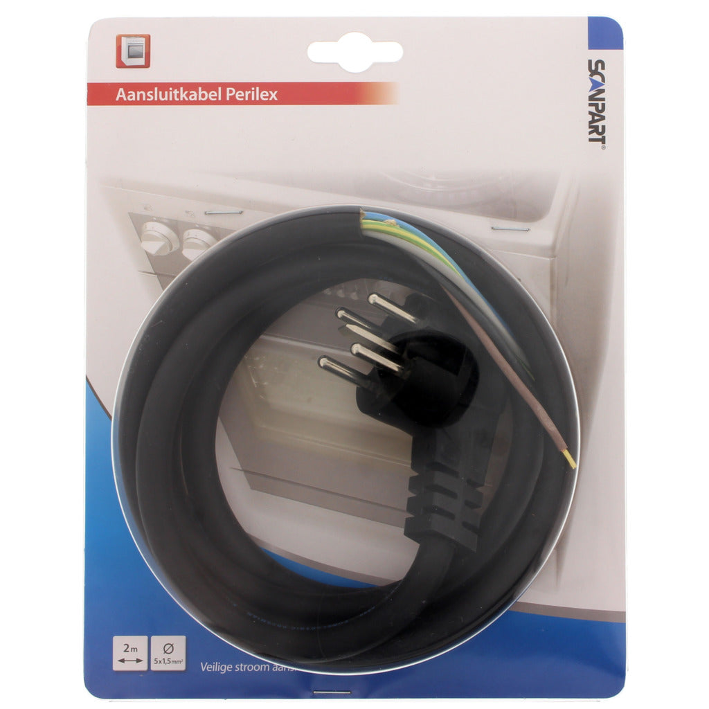 Scanpart Oven Connection Cable 5x1.5 and Perilex Plug 2.0 M