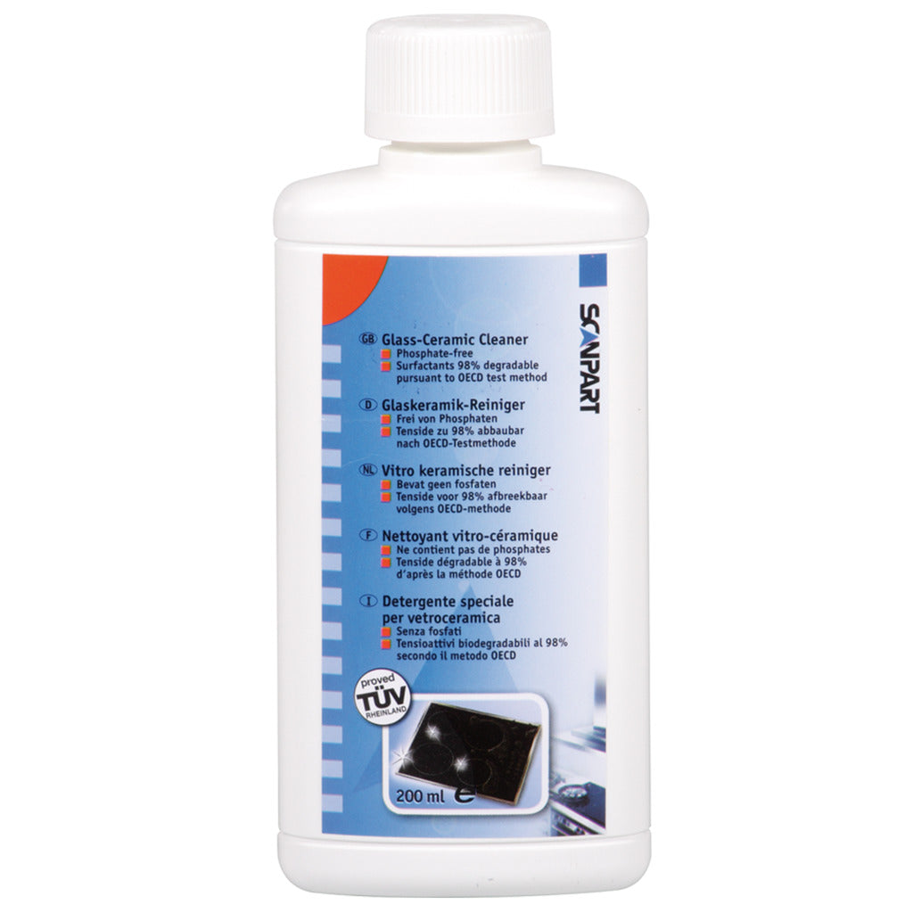 Scanpart R022 Ceramic Hob Cleaner 200 ml - Phosphate-Free and Biodegradable