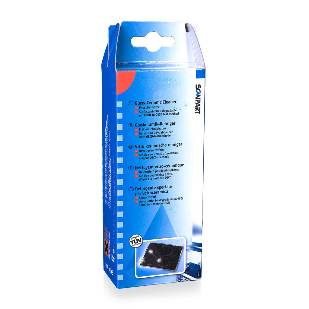 Scanpart R022 Ceramic Hob Cleaner 200 ml - Phosphate-Free and Biodegradable