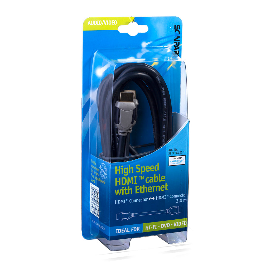 Scanpart HDMI Cable High Speed with Ethernet 3.0 m