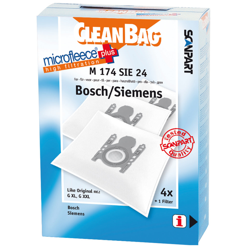 Scanpart M174SIE24 Microfleese+ Stofzak Type G Xl 4stuks