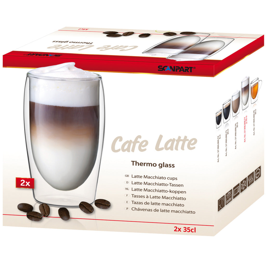 Scanpart Cafe Latte Thermo Glasses 35cl A2 - Set of 2