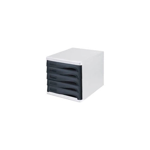 helit Schubladenbox schwarz DIN A4 mit 5 Schubladen (H6129998) afbeelding 1