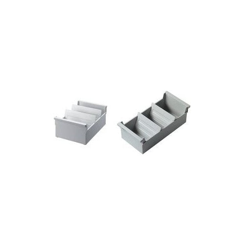 helit Karteitrog A4 quer, lichtgrey Maße: (B)318 x (T)350 x (H)215 mm - 2 Stück (H6201082) afbeelding 1