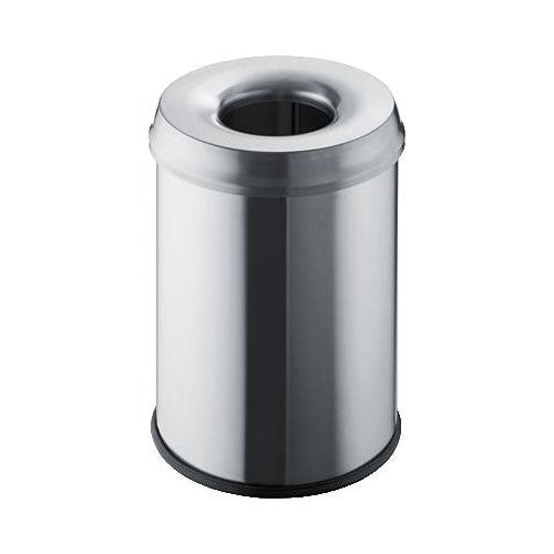 Helit H2515400 Abfallbehälter Rund Stahl Grau (H2515400) afbeelding 1