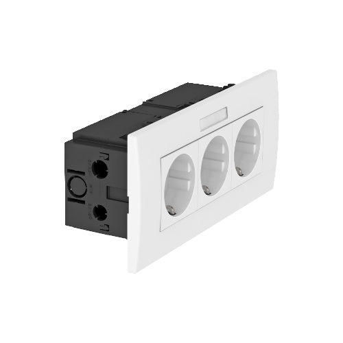 OBO Bettermann SDE-RW D0RW3B Steckdose Weiß (6119433) afbeelding 1