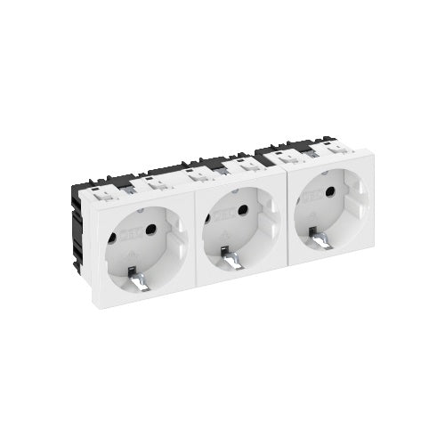 Obo Bettermann STD-D0 RW3. Anzahl der Pole: 2P. Produktfarbe: Weiß. Eingangsspannung: 250 V, Stromstärke (maximal): 16 A. Breite: 135 mm, Tiefe: 42 mm, Höhe: 45 mm. Anzahl enthaltener Produkte: 1 Stück(e) (6120042) afbeelding 1