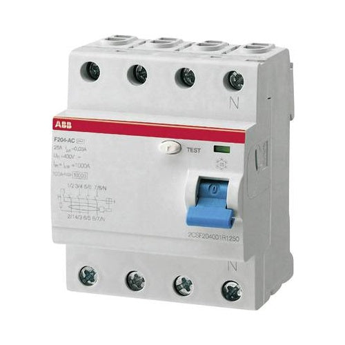 ABB FI-Schutzschalter 4polig 25 A 230 V/AC, 400 V/AC 2CSF204101R1250 (2CSF204101R1250) afbeelding 1