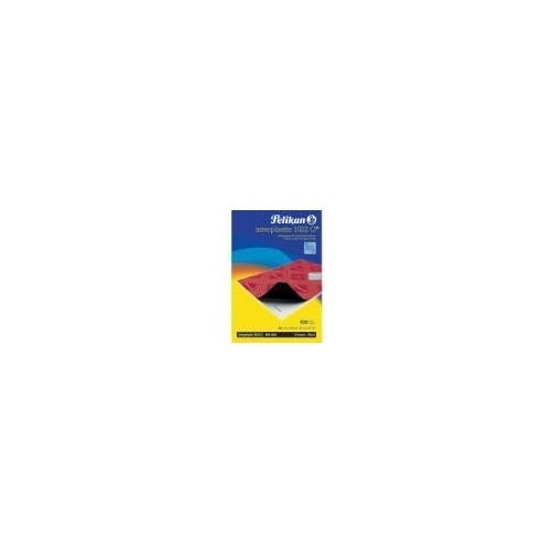 PELIKAN Kohlepapier Interpl DINA4-100 Bl 1022G Papiertraeger mit Wachsfarbschicht Schriftbild schwarz Rueckseite gewachst (00404400) afbeelding 1