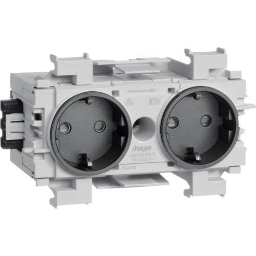 Hager GS20019011 Steckdose Graphit (GS20019011) afbeelding 1