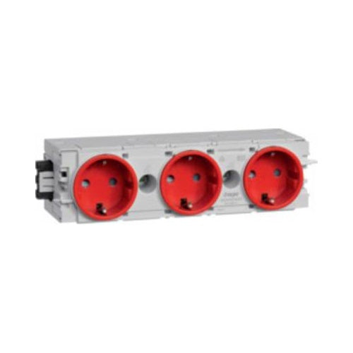 Hager Brüstungskanal Einsteckmodul (B x H x T) 180 x 50 x 61 mm GS30003020 1 St. Verkehrsrot (GS30003020) afbeelding 1