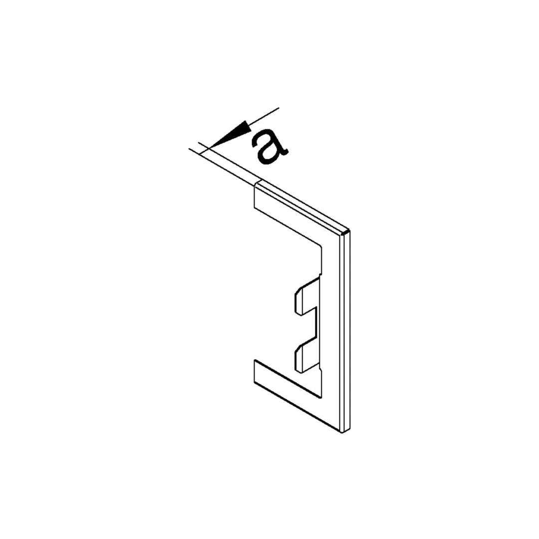 Hager Wandanschlussblende BR65170W9016 68x170mm OT 80mm v-weiß (BR65170W9016) - 4012740989091 - afbeelding 1