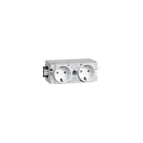 Steckdose 2fach m.WagoGS20009016C-Profil verkehrsweiß (GS20009016) afbeelding 1