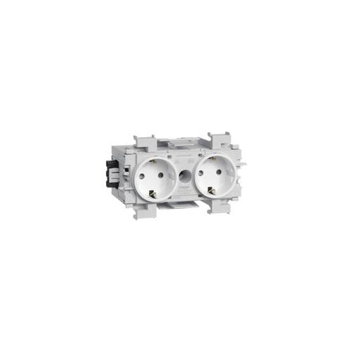 HAGER GS20019016 Steckdose 2-fach Wago Steck/Klemmtechnik (GS20019016) afbeelding 1