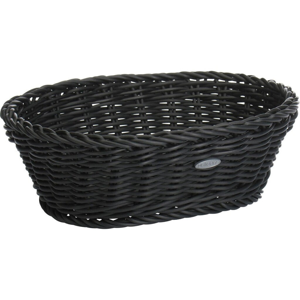 Westmark Bread Basket Wicker Look Oval 26x19x8 cm Black/Plastic
