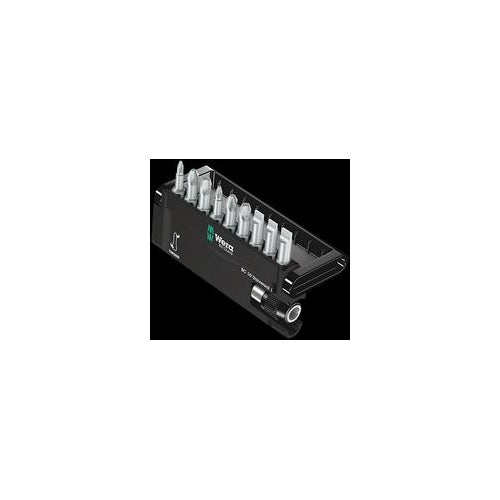 Wera Bit-Set 10teilig 8100-9/TZ Schlitz, Kreuzschlitz Phillips, Kreuzschlitz Pozidriv Torsionszone (05056161001) afbeelding 1
