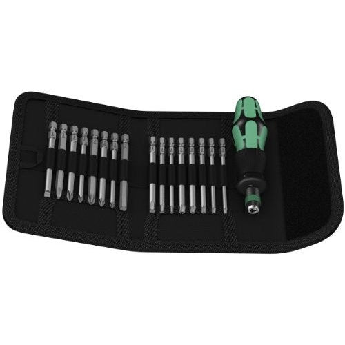 Wera Kraftform Kompakt 60 - Schraubendreher mit Bit-Satz - in Tragetasche (05059295001) afbeelding 1