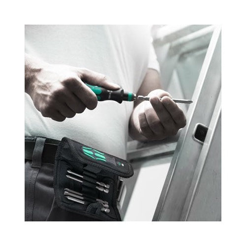 Wera Kraftform Kompakt 60 - Schraubendreher mit Bit-Satz - in Tragetasche (05059295001) afbeelding 3
