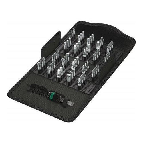 Wera Bit-Safe 61 Universal 1 - Steckschlüssel-Satz - 1/4"  - Metrisch - 61 Kopf/Köpfe - PH1,PH2,PH3,PZ1,PZ2,PZ3 - 2,5 cm (05057122001) afbeelding 1