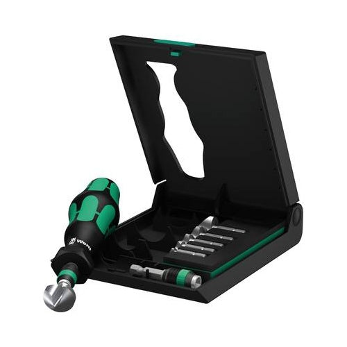 Wera Kegelsenker-Set 8teilig 6.3 mm, 8.3 mm, 10.4 mm, 12.4 mm, 16.5 mm, 20.5 mm HSS 05104655001 1/4" (6.3 mm) 1 Set (05104655001) afbeelding 1