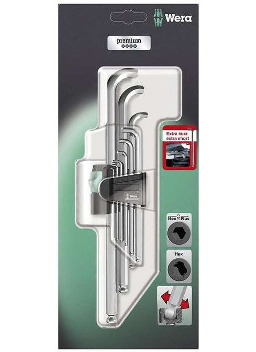 Wera 05073594001 Sechskantschlüssel L-förmiger Inbusschlüssel-Satz Metrisch/imperial 9 Stück(e) (05073594001) afbeelding 1