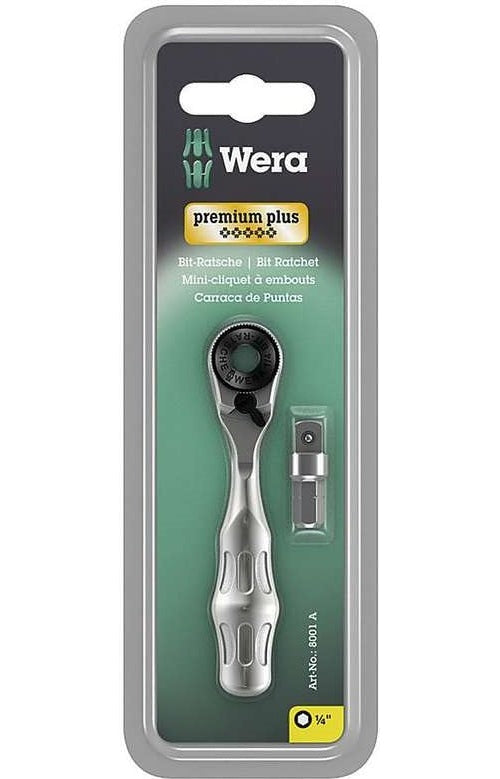 Wera Tools 8001 A Zyklop Mini 1 Bit Eins Ratschenschrauber (05073230001) afbeelding 1