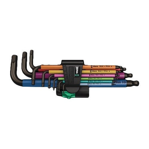 Wera 950/9 Hex-Plus - Inbusschlüssel-Set - 9 Stücke - in Halter (05073593001) afbeelding 1