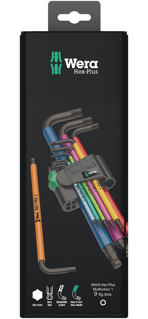 Wera 950/9 Hex-Plus - Inbusschlüssel-Set - 9 Stücke - in Halter (05073593001) afbeelding 2