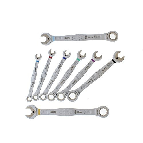 Wera Maul- und Ringratschenschlüssel Set Joker 8tlg, zöllig Schlüsselweite 5/16" (7.93 mm) - 3/ (05020012001) afbeelding 2