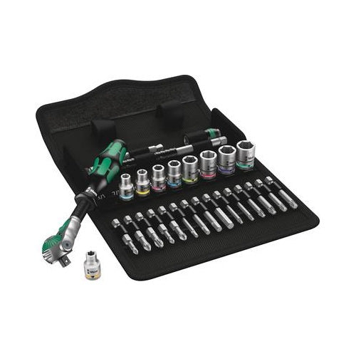 Wera 8100 SA 9 Zyklop Steckschlüsselsatz zöllig 28teilig 05004019001 (05004019001) afbeelding 1