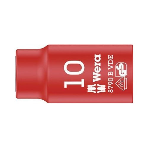 Wera Außen-Sechskant VDE-Steckschlüsseleinsatz 10 mm 3/8" (10 mm) 8790 B VDE Zyklop 05004954001 (05004954001) afbeelding 1