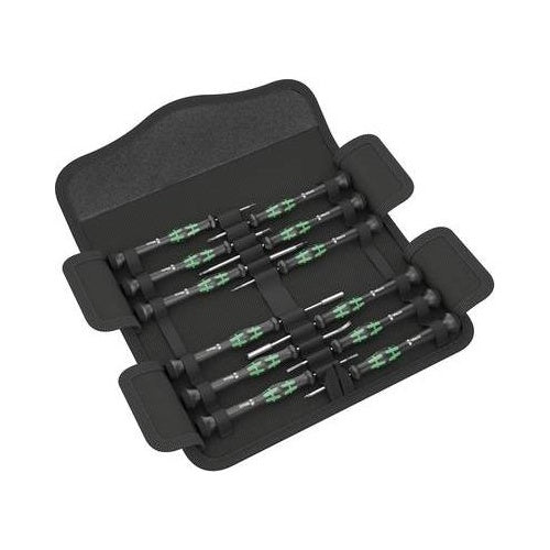 Wera Elektronik- u. Feinmechanik Schraubendreher-Set 12teilig Kraftform Micro 12 Electronics 1 Schlitz, Kreuzschlitz Phi (05073677001) afbeelding 1