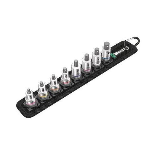 Wera - Einsatzset - 8 Stücke - 3/8" - Hex-plus - Länge: 35 mm, 38,5 mm (05003971001) afbeelding 1