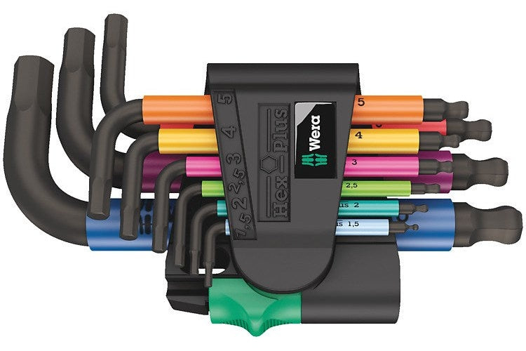 Wera 950/9 Hex-Plus - Inbusschlüssel-Set - 9 Stücke - in Halter (05133164001) afbeelding 1