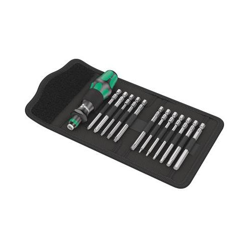 Wera Bicycle Set 2 - Handhalter mit Bitset - 13 Stücke - in folding pouch (05004171001) afbeelding 1