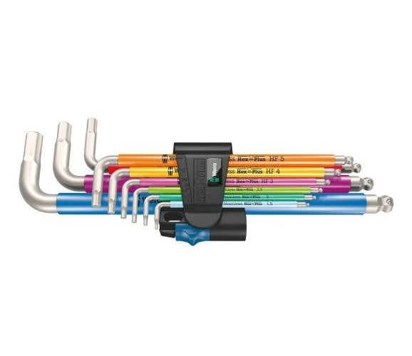 Wera 3950/9 Hex-Plus Multicolour HF Stainless 1 (05022699001) afbeelding 1