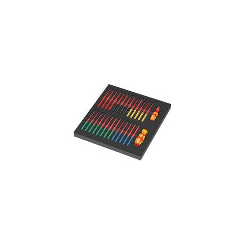 Wera 9751 VDE Schraubendreher-Set 28teilig PH, PZ, TORX, Sechskant, Schlitz (05150151001) afbeelding 1