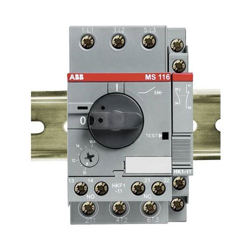 ABB Motorschutzschalter einstellbar 690 V/AC 1.6 A MS 116-1,6 1 St. (1SAM 250 000 R1006) afbeelding 1