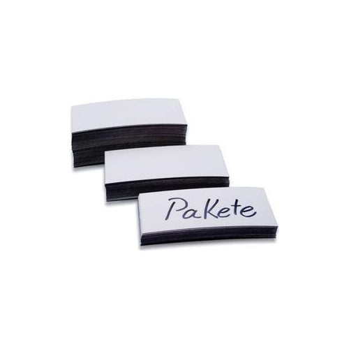 magnetoplan Magnet-Etiketten, weiß, 30 x 100 x 0,6 mm zur Beschriftung von Lager- und Verkaufsregalen, weiß (1531106) afbeelding 1