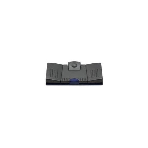 Grundig Foot switch 536 - Verkabelt - Schwarz - Blau - Diktiergerät - Grundig - Digta 830 - Digta 441/446/447 Plus - Drucktasten (GGI 2404) afbeelding 1