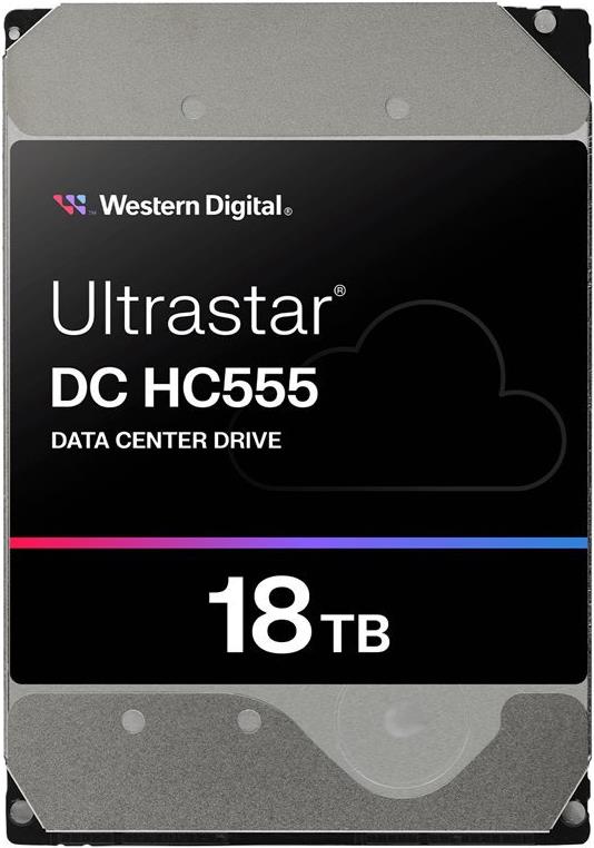 WD Ultrastar DC HC555 Hard Drive Data Center 18TB Internal 3.5" SATA 6Gb/s 7200 rpm Buffer 512MB 0B48723