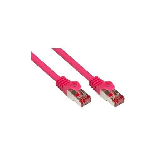 RNS® Patchkabel mit Rastnasenschutz, Cat. 6, S/FTP, PiMF, PVC, 250MHz, magenta, 20m, Good Connections (8060-200M) afbeelding 1