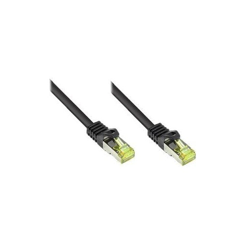RJ45 Patchkabel mitCat.7 Rohkabel und Rastnasenschutz (RNS®), S/FTP, PiMF, halogenfrei, 600MHz, OFC, schwarz, 30m, Good Connections® (8070R-300S) afbeelding 1