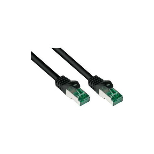 RNS® Patchkabel mit Rastnasenschutz, Outdoor (IP66), Cat.6A, S/FTP, PiMF, 500MHz, CU, schwarz, 40 m, Good Connections® (8062-H400S) afbeelding 1