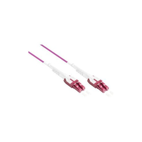 Patchkabel LWL Duplex OM4 (Multimode, 50/125) LC/LC, UNIBOOT, LSZH, austauschbare Polarität, Entriegelungslasche, 15m, Good Connections® (LW-U815LC4) afbeelding 1