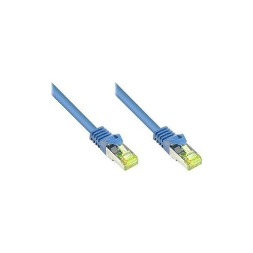 RJ45 Patchkabel mitCat.7 Rohkabel und Rastnasenschutz (RNS®), S/FTP, PiMF, halogenfrei, 600MHz, OFC, blau, 25m, Good Connections® (8070R-250B) afbeelding 1