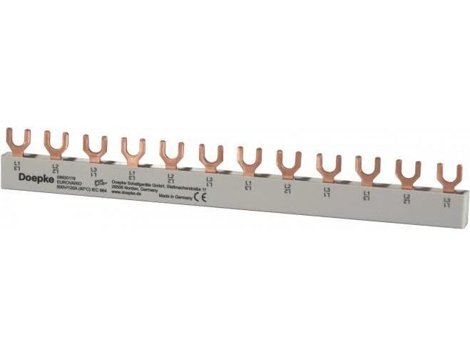 DOEPKE Sammelschiene 3ph. EV-SG3.12.120 Gabelschuh 120A,12 TE EV-SG3.12.120 (09920119) afbeelding 1